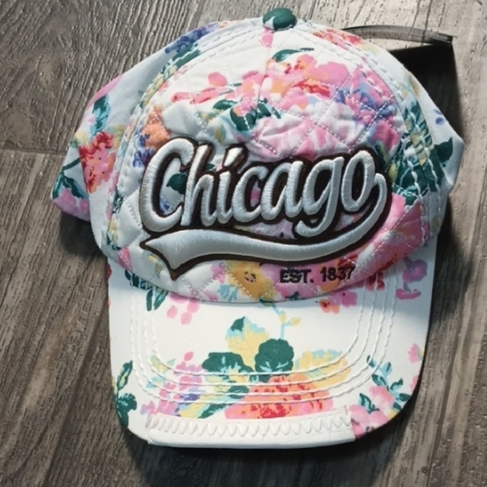 Robin Ruth Floral Chicago Cap - Pink and Green